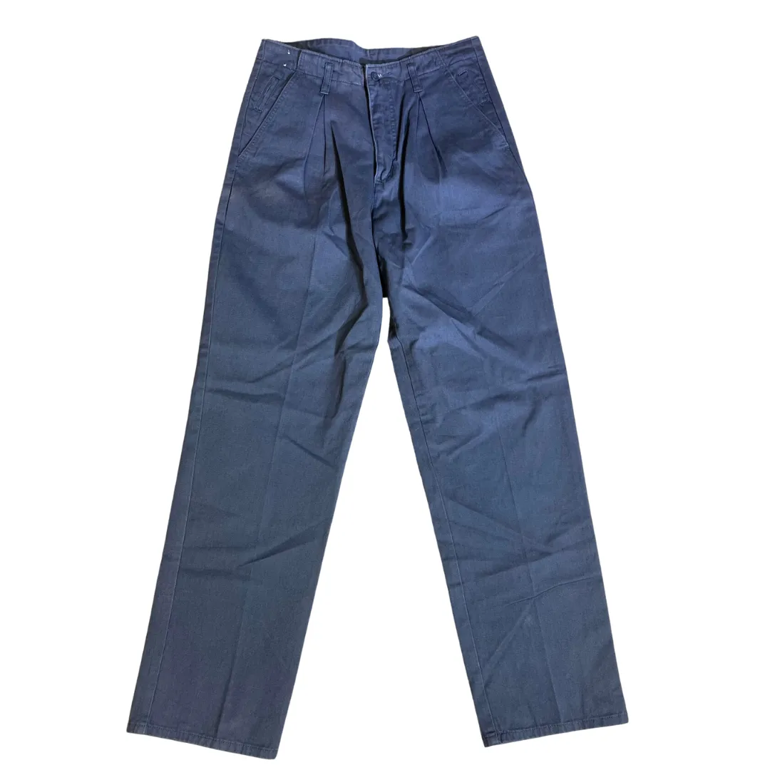 1980s-1990s Pleated Gray Khaki Trousers by Weekends JC Penney