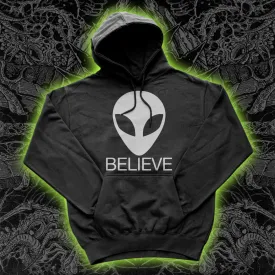 Alien Gray Believe Hoodie