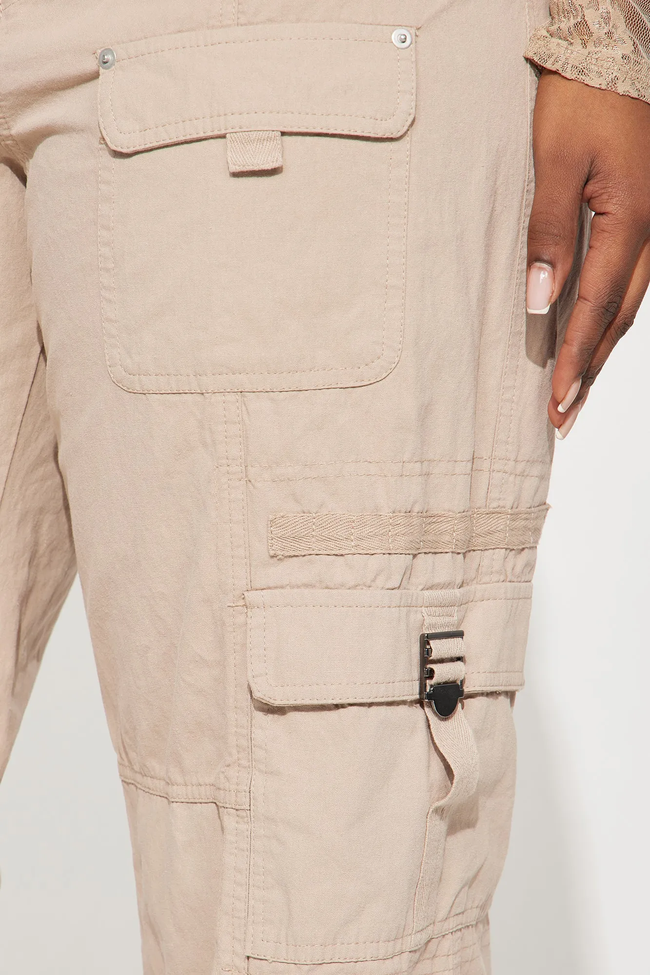 Aurea Poplin Cargo Pant - Khaki