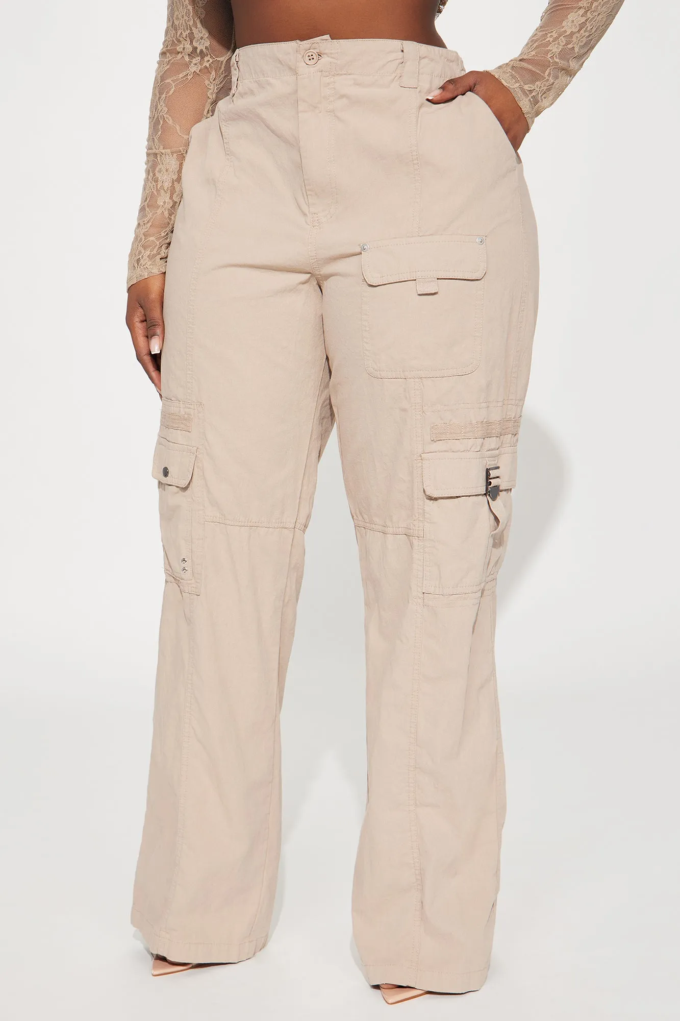 Aurea Poplin Cargo Pant - Khaki