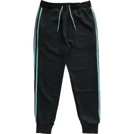 Black with Blue Stripes Jogger Sweatpants