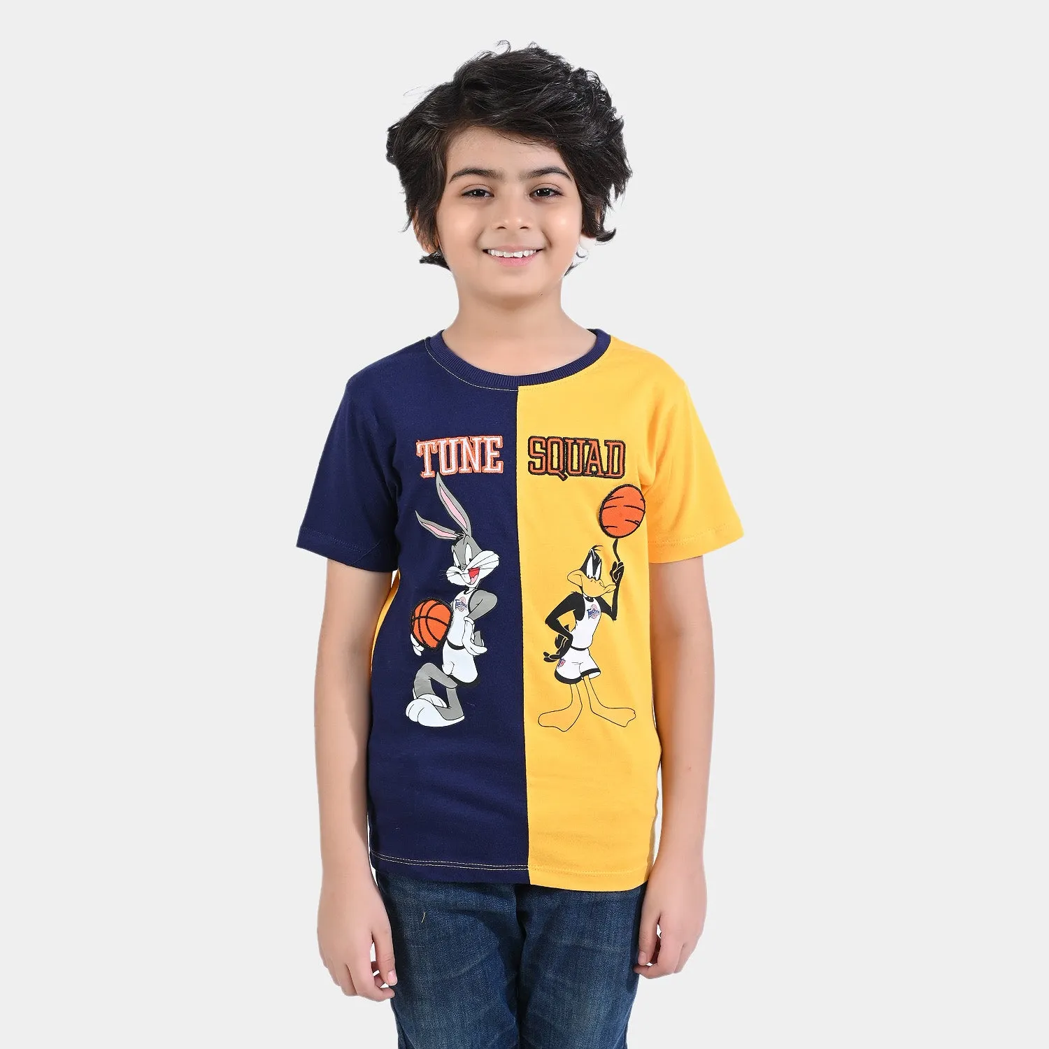 Boys Cotton Jersey T-Shirt H/S Character-True Navy