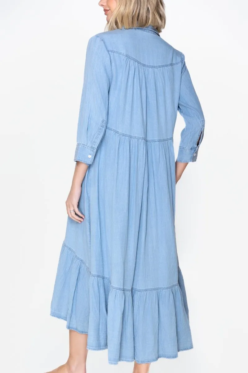 CAMILLE DRESS (CHAMBRAY)