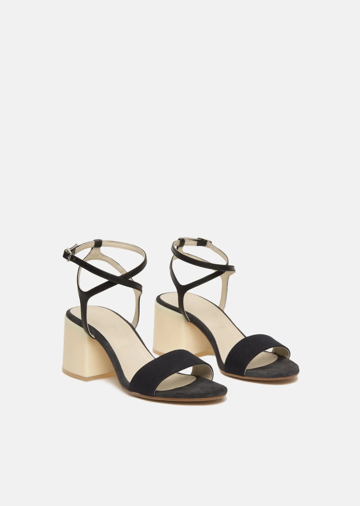 Canvas Calfskin Sandal