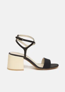 Canvas Calfskin Sandal