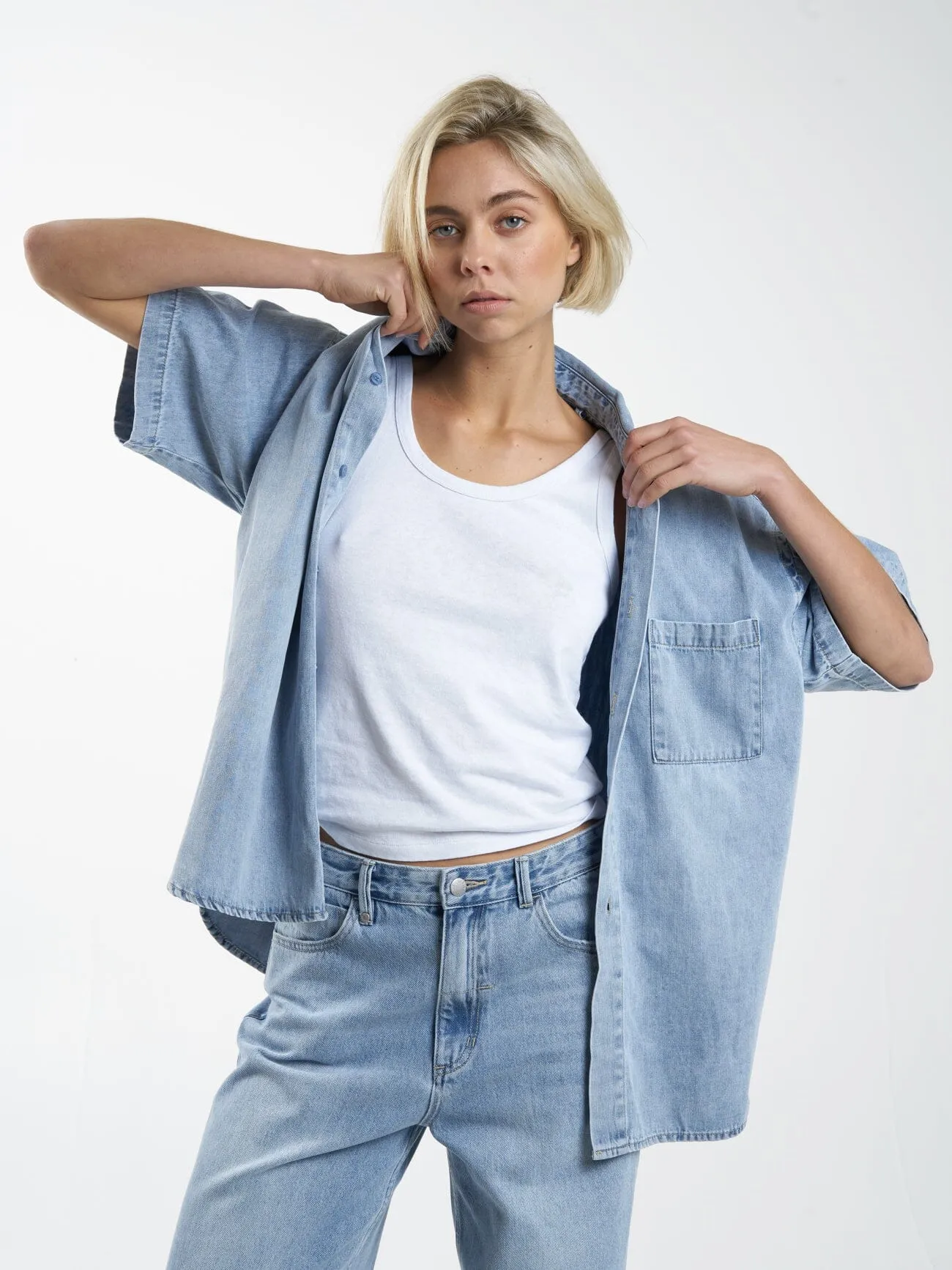 Eliza Denim Shirt - Endless Blue