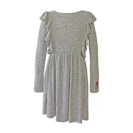 Grey Ruffle Dress