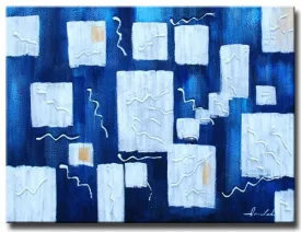 Ice Blue Canvas Art