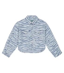 Kenzo Print Denim Shirt, Blue