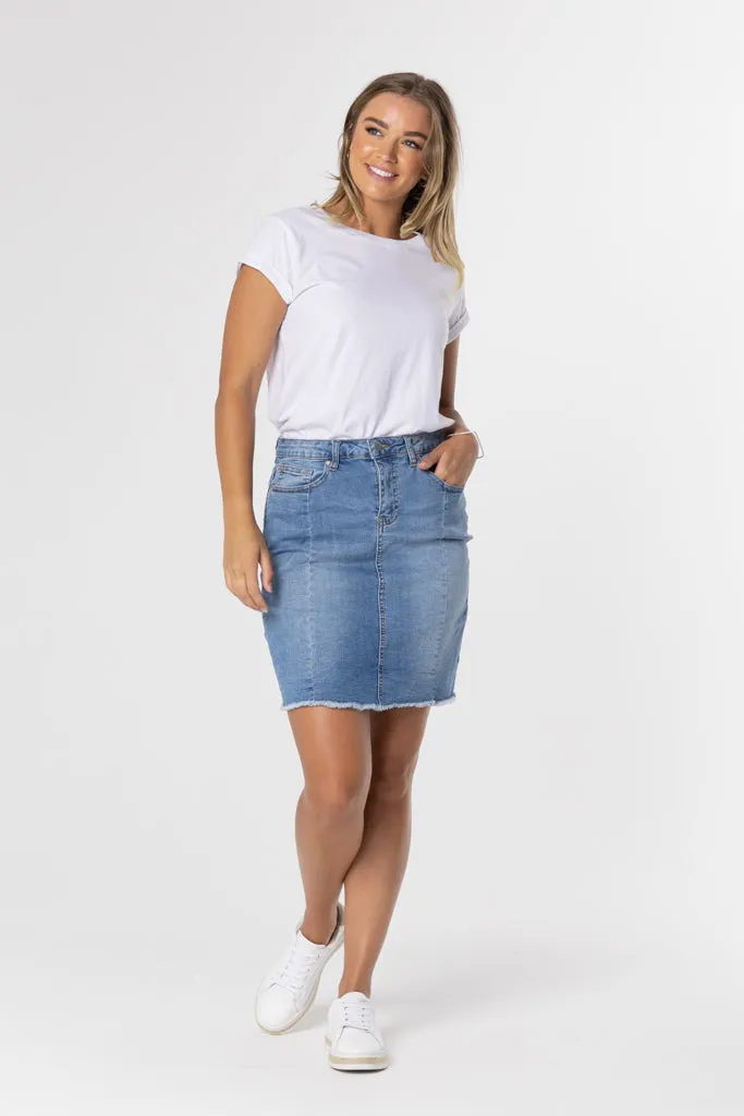 KIAMA SKIRT- Denim Blue