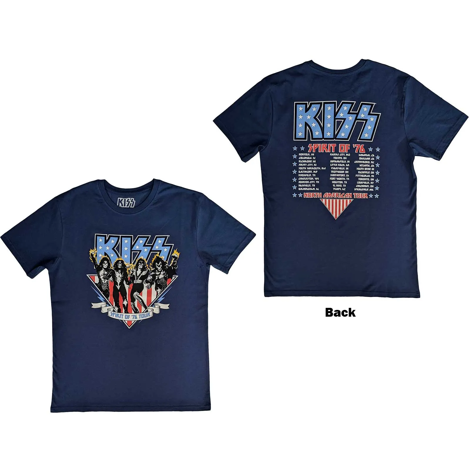 KISS Unisex T-Shirt: Americana (Back Print)