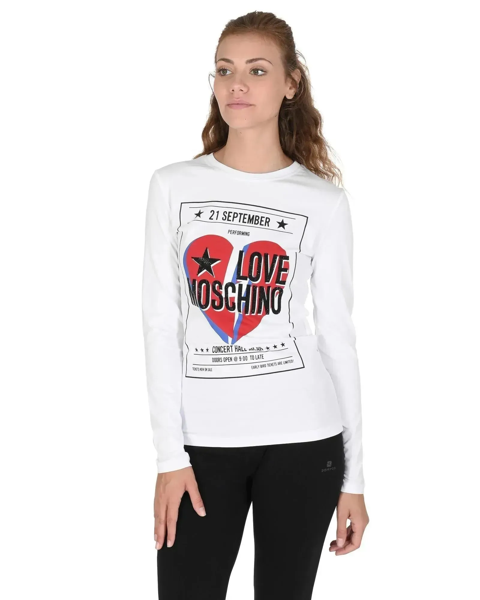 Love Moschino Women Cotton Spandex T-Shirt - 44 EU