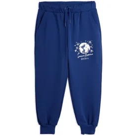 Mini Rodini Blue Mini Rodini Society Emb Sweatpants