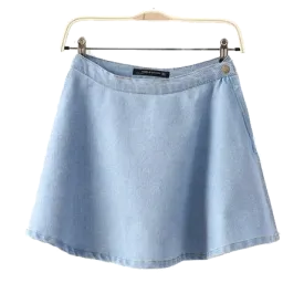 Mini Skirt Denim Blue