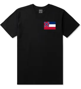 Mississippi State Flag MS Chest Mens T-Shirt