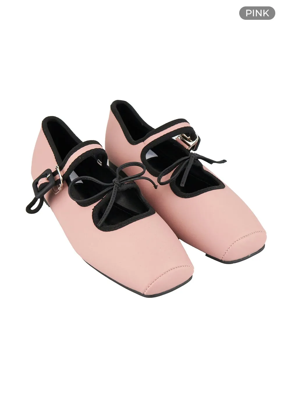 Ribbon Bliss Buckle Flats OG412