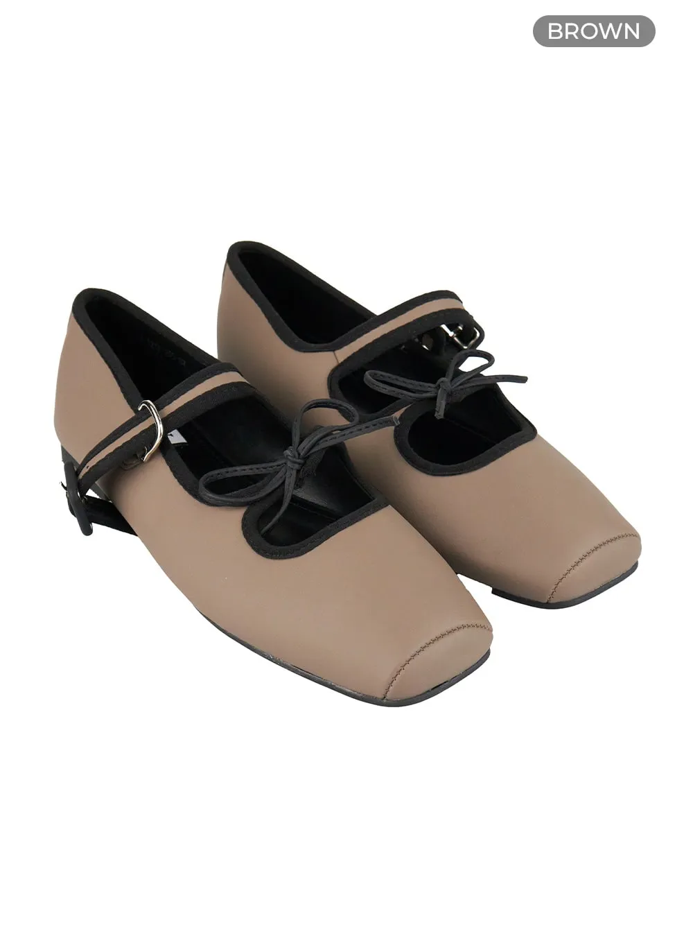 Ribbon Bliss Buckle Flats OG412