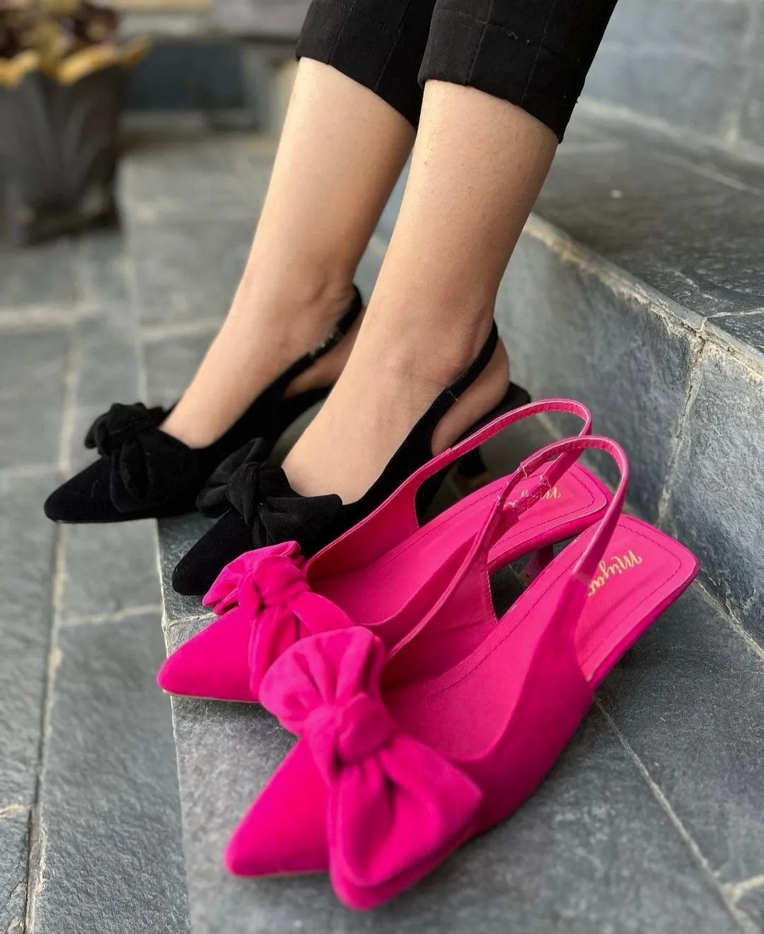 Tai knot heel (pink)