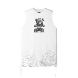 Teddy Ride 180GSM Unisex Ripped Longline Tank Top