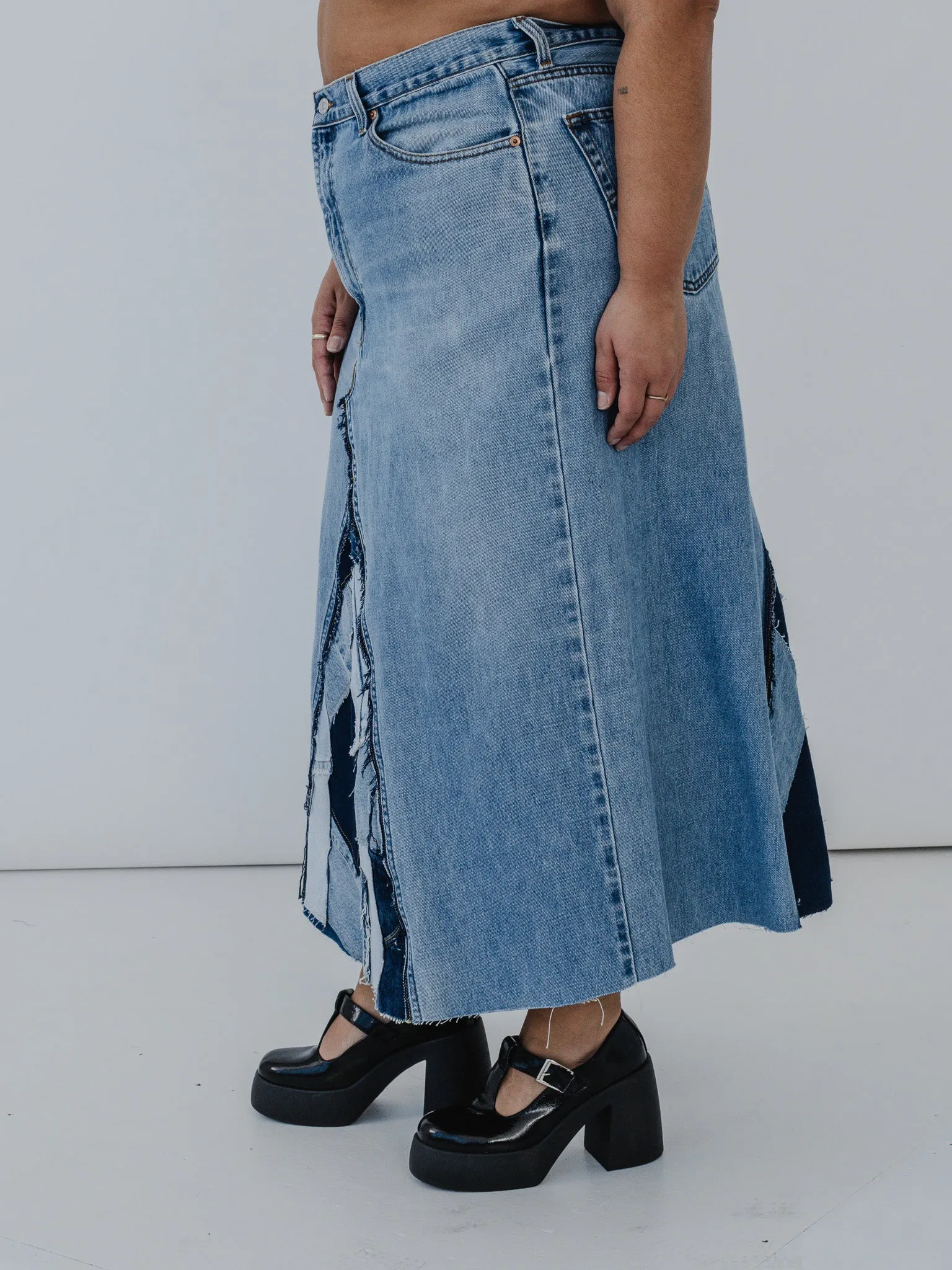 Uecker Uecker x BRZ - Carrie Denim Skirt (40")