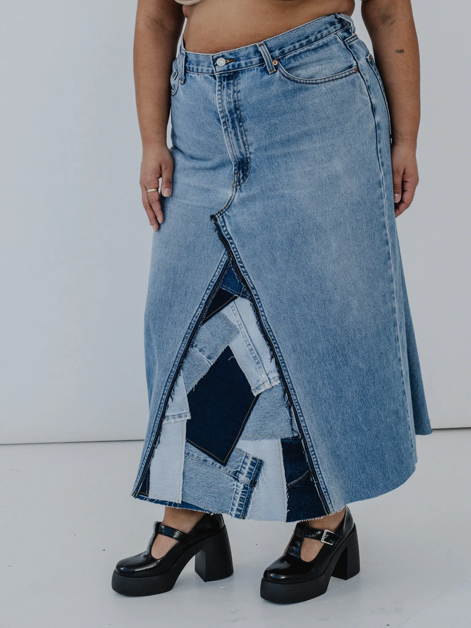 Uecker Uecker x BRZ - Carrie Denim Skirt (40")