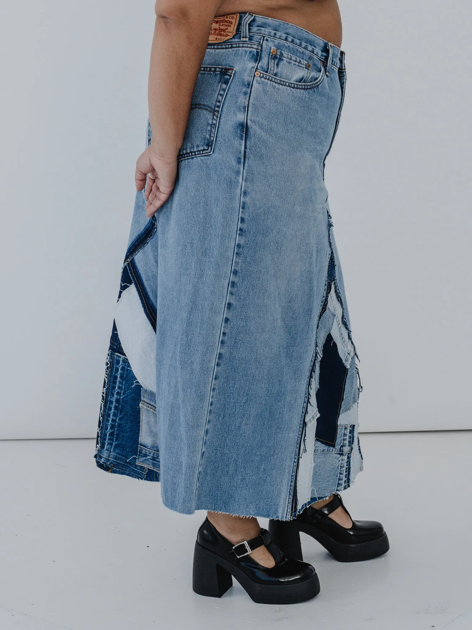 Uecker Uecker x BRZ - Carrie Denim Skirt (40")