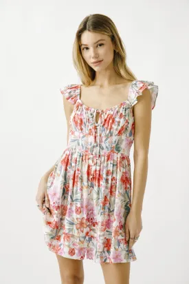 Warm Multi Floral Dress